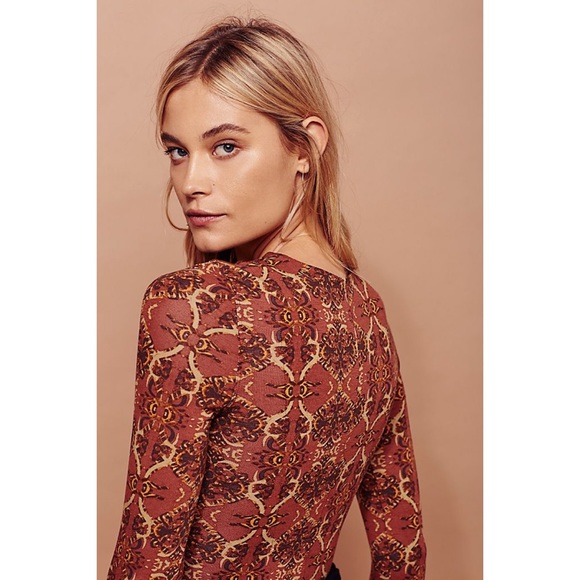 Free People Mai Tai Boho Lace-Up Top, Size S - Picture 4 of 7